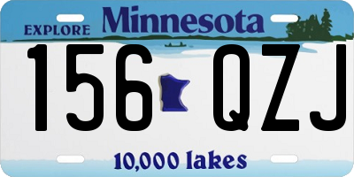 MN license plate 156QZJ