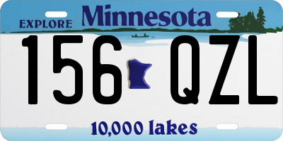 MN license plate 156QZL