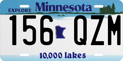 MN license plate 156QZM