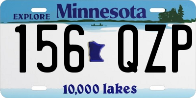 MN license plate 156QZP