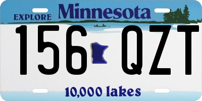 MN license plate 156QZT