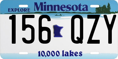 MN license plate 156QZY