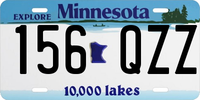 MN license plate 156QZZ