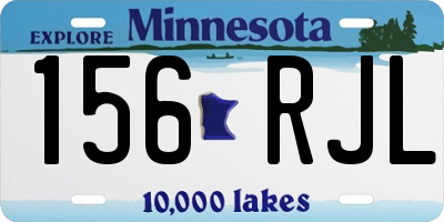 MN license plate 156RJL