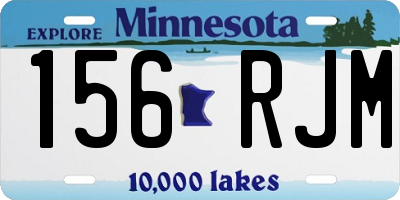 MN license plate 156RJM