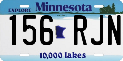 MN license plate 156RJN