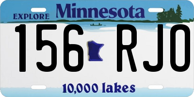 MN license plate 156RJO