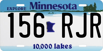 MN license plate 156RJR