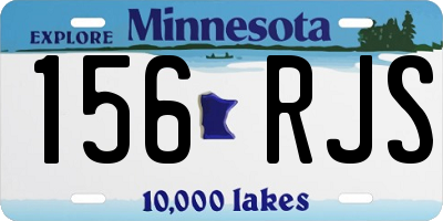 MN license plate 156RJS