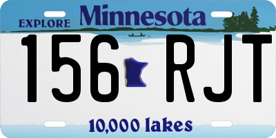 MN license plate 156RJT
