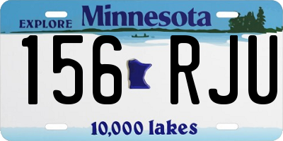 MN license plate 156RJU