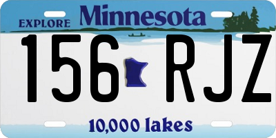 MN license plate 156RJZ