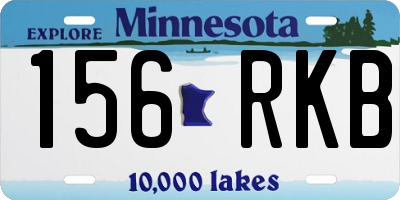 MN license plate 156RKB