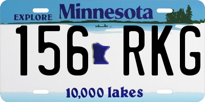 MN license plate 156RKG