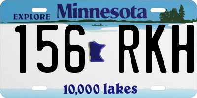 MN license plate 156RKH
