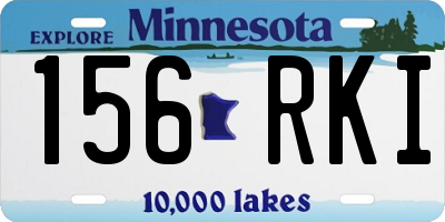 MN license plate 156RKI