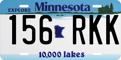MN license plate 156RKK