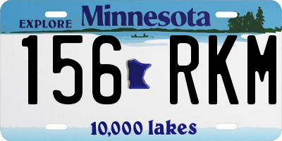 MN license plate 156RKM