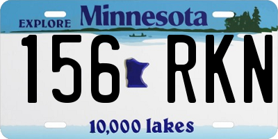 MN license plate 156RKN