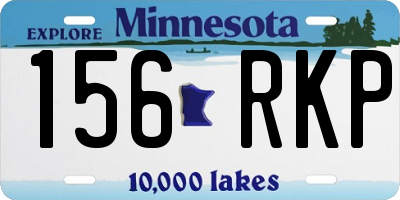 MN license plate 156RKP