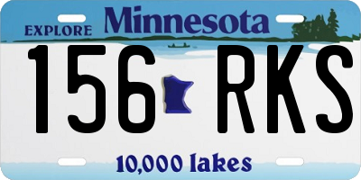 MN license plate 156RKS