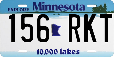 MN license plate 156RKT