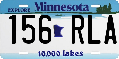 MN license plate 156RLA