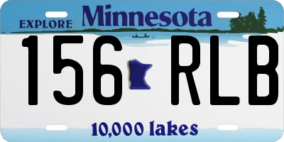 MN license plate 156RLB