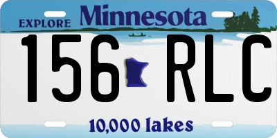 MN license plate 156RLC