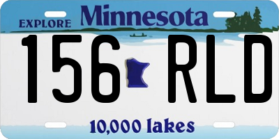 MN license plate 156RLD