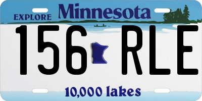 MN license plate 156RLE