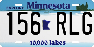 MN license plate 156RLG