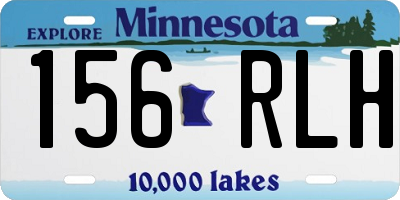 MN license plate 156RLH