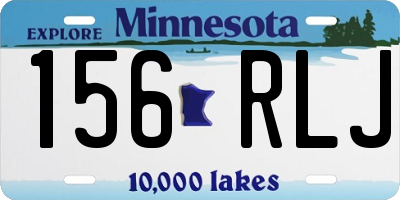 MN license plate 156RLJ