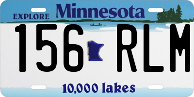 MN license plate 156RLM