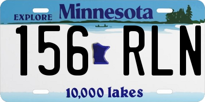 MN license plate 156RLN