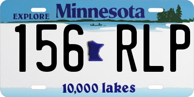 MN license plate 156RLP