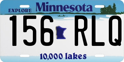 MN license plate 156RLQ