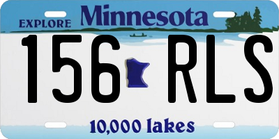 MN license plate 156RLS