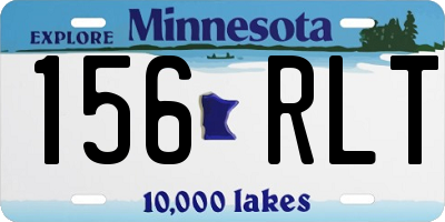 MN license plate 156RLT