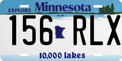 MN license plate 156RLX