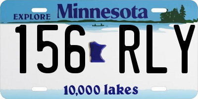 MN license plate 156RLY