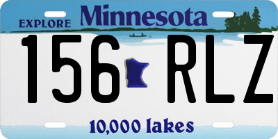 MN license plate 156RLZ