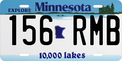 MN license plate 156RMB