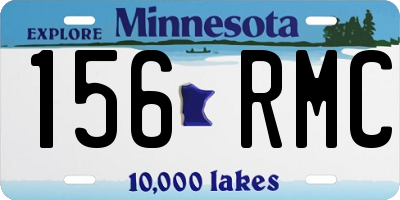 MN license plate 156RMC