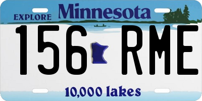MN license plate 156RME