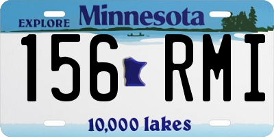 MN license plate 156RMI