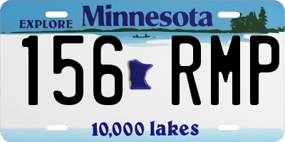 MN license plate 156RMP
