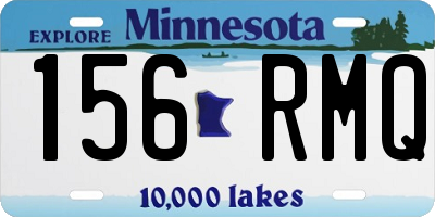 MN license plate 156RMQ