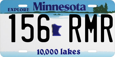 MN license plate 156RMR